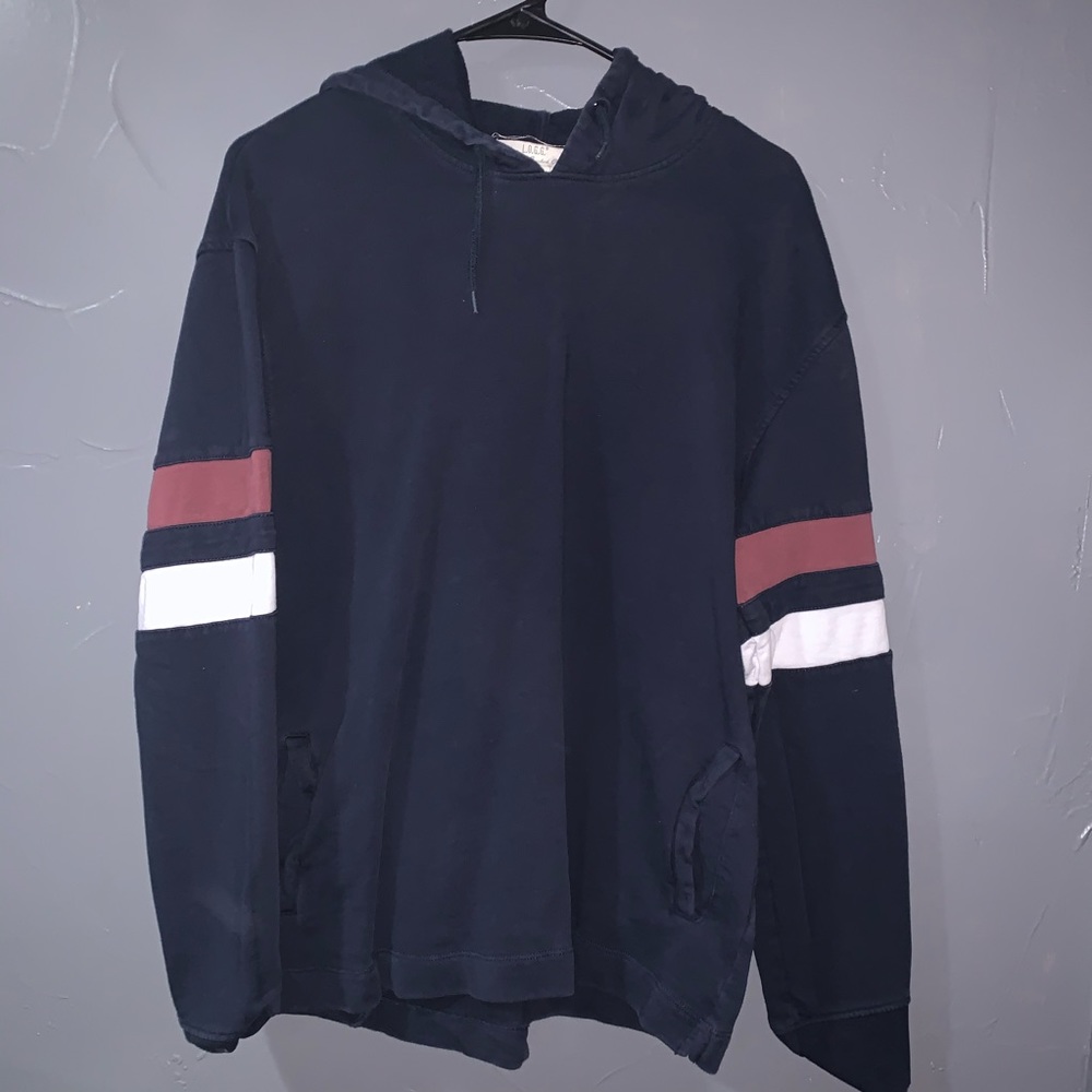 navy hoodie